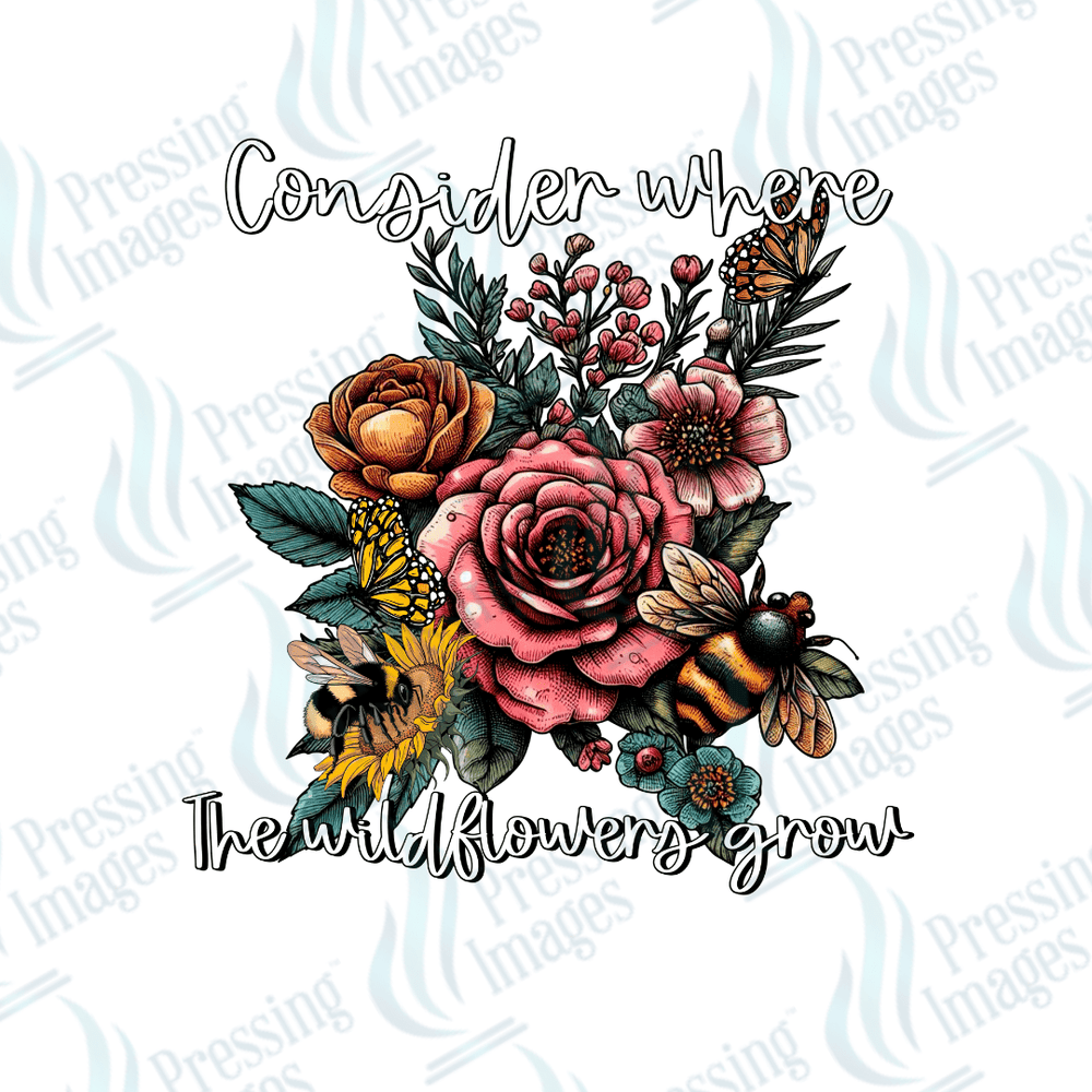 UVD 2518 Consider Where The Wildflowers Grow - Pressing Images