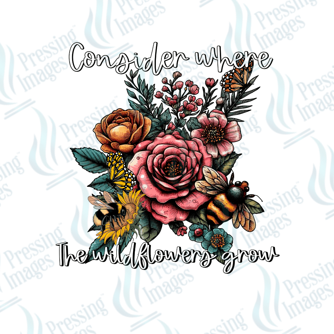 UVD 2518 Consider Where The Wildflowers Grow - Pressing Images