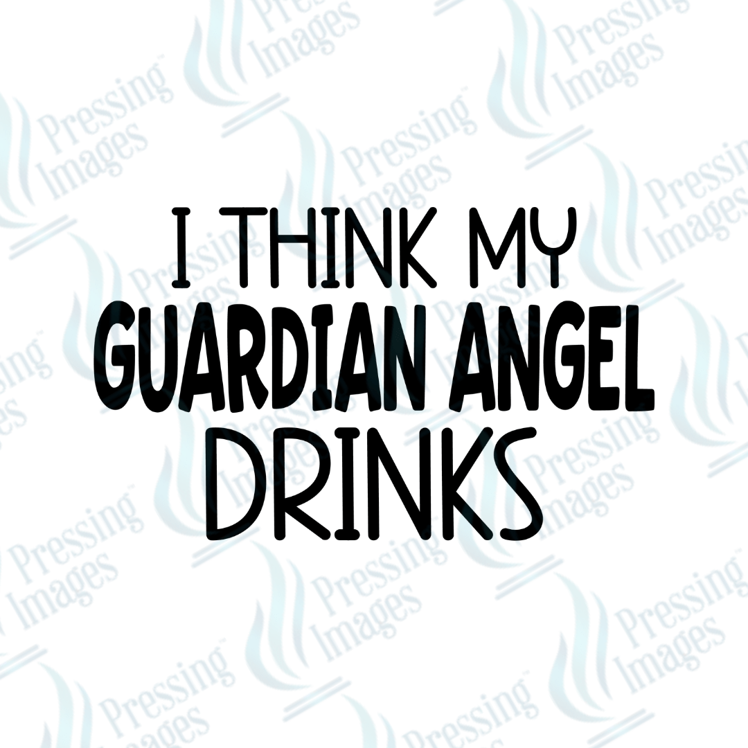 UVD 2534 I Think My Guardian Angel Drinks - Pressing Images