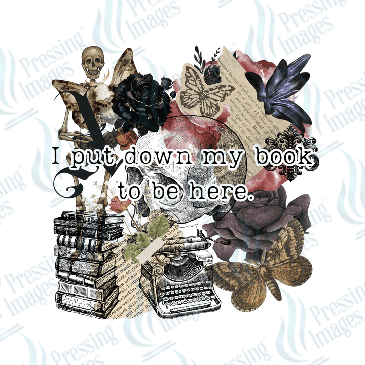 UVD 2536 I Put My Book Down To Be Here - Pressing Images