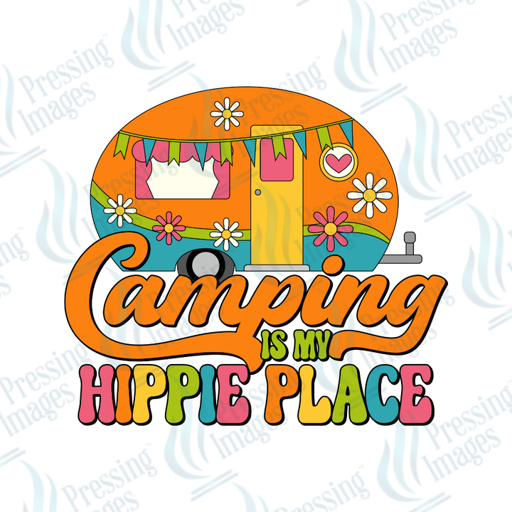 UVD 2576 Camping Is My Hippie Place - Pressing Images