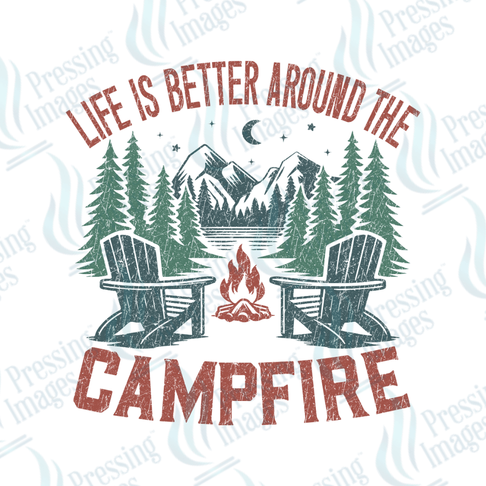 UVD 2589 Life is Better Around The Campfire - Pressing Images