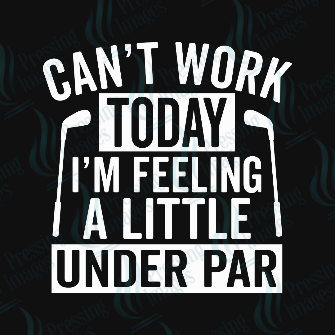 UVD 2602 Can't Work Today - Pressing Images