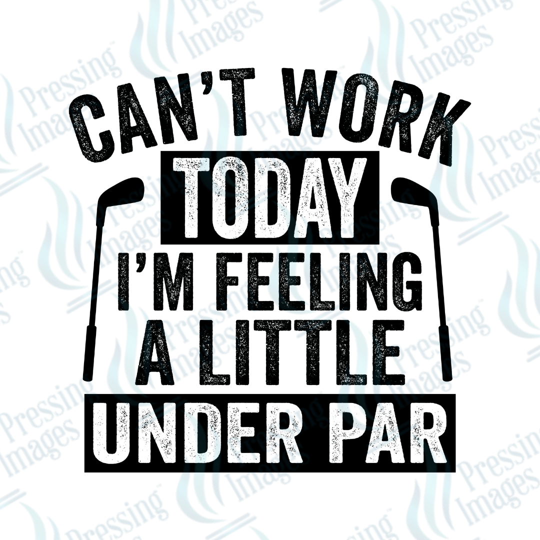 UVD 2602 Can't Work Today - Pressing Images