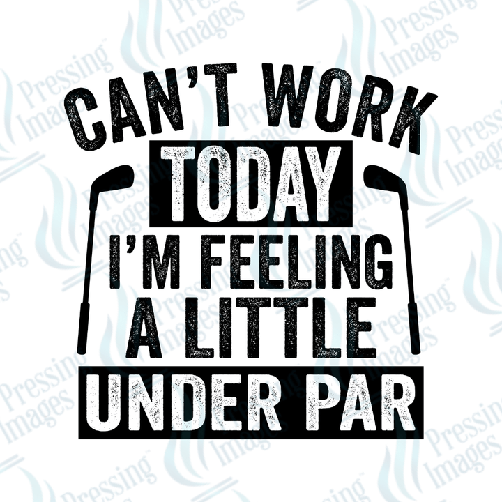 UVD 2602 Can't Work Today - Pressing Images