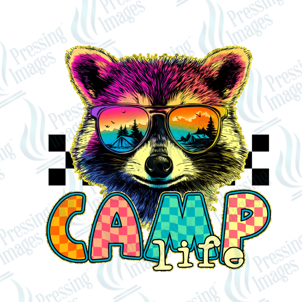 UVD 2649 Camp Life Racoon - Pressing Images
