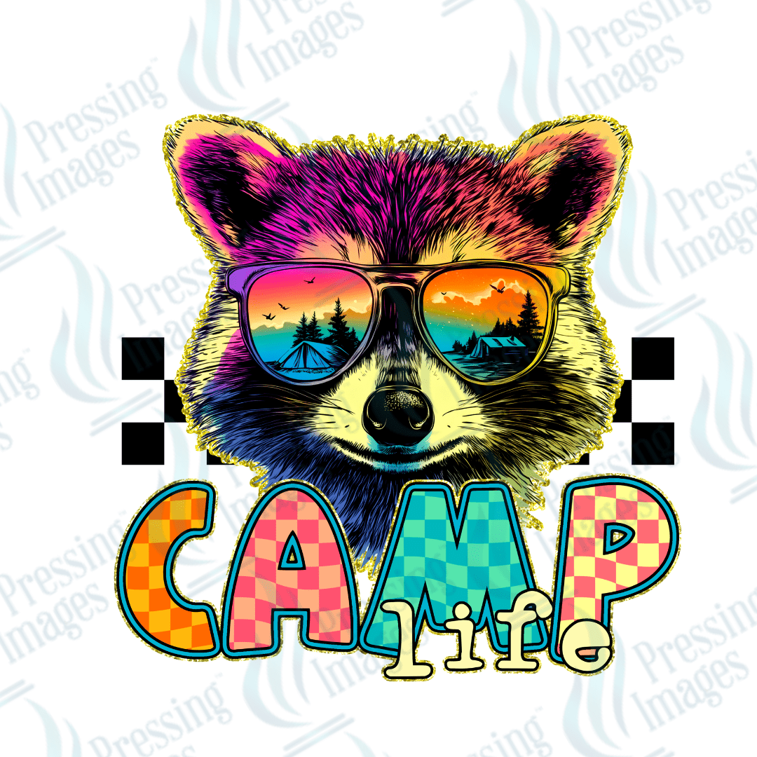 UVD 2649 Camp Life Racoon - Pressing Images