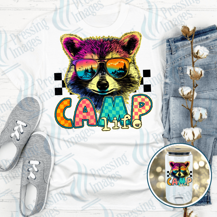 UVD 2649 Camp Life Racoon - Pressing Images