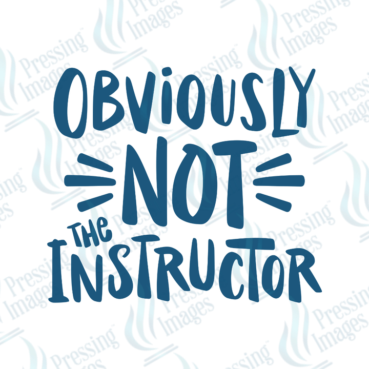 UVD 2670 Not The Instructor - Pressing Images