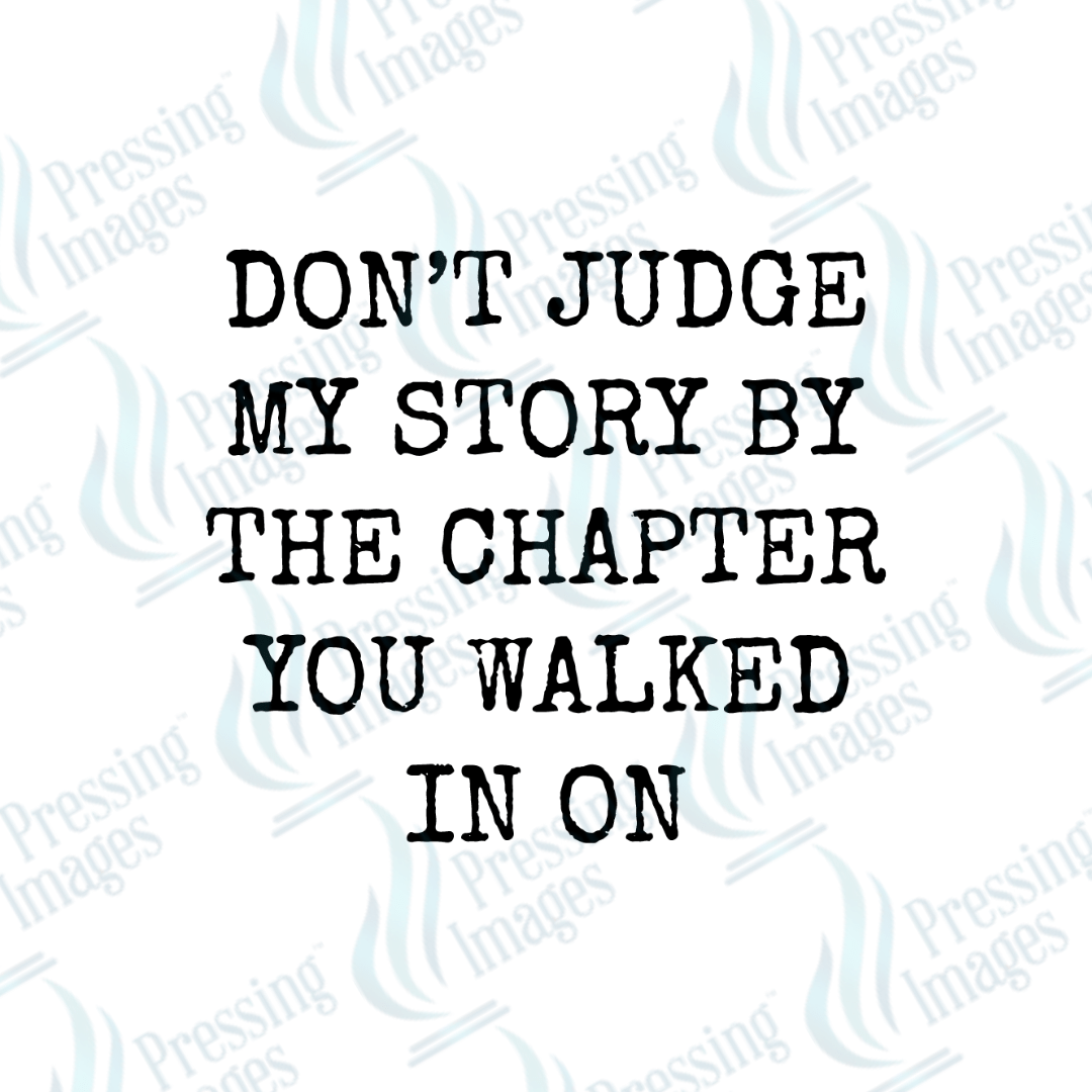 UVD 2690 Don't Judge My Story - Pressing Images