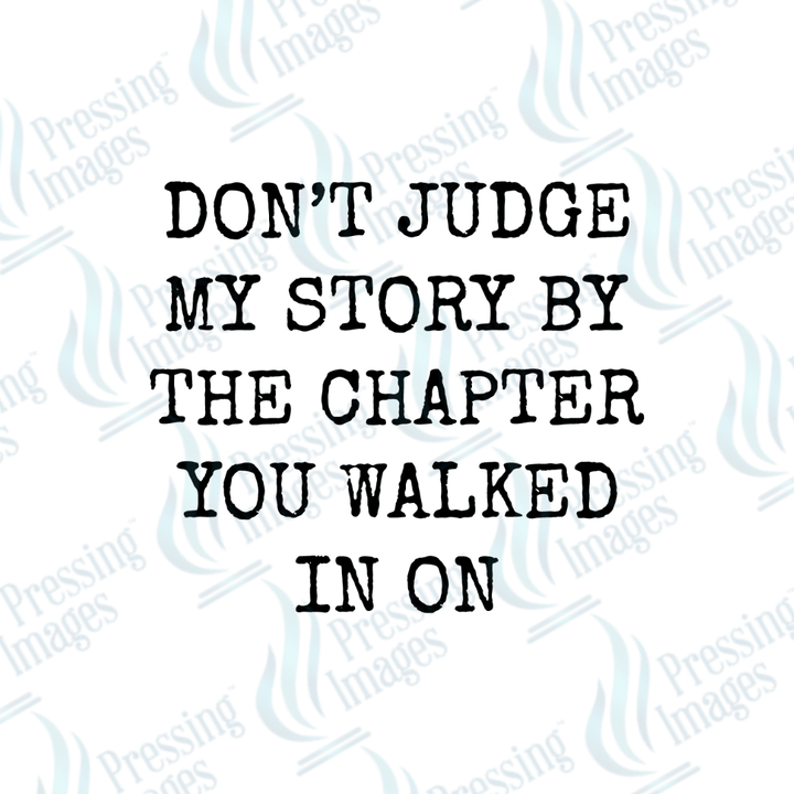 UVD 2690 Don't Judge My Story - Pressing Images