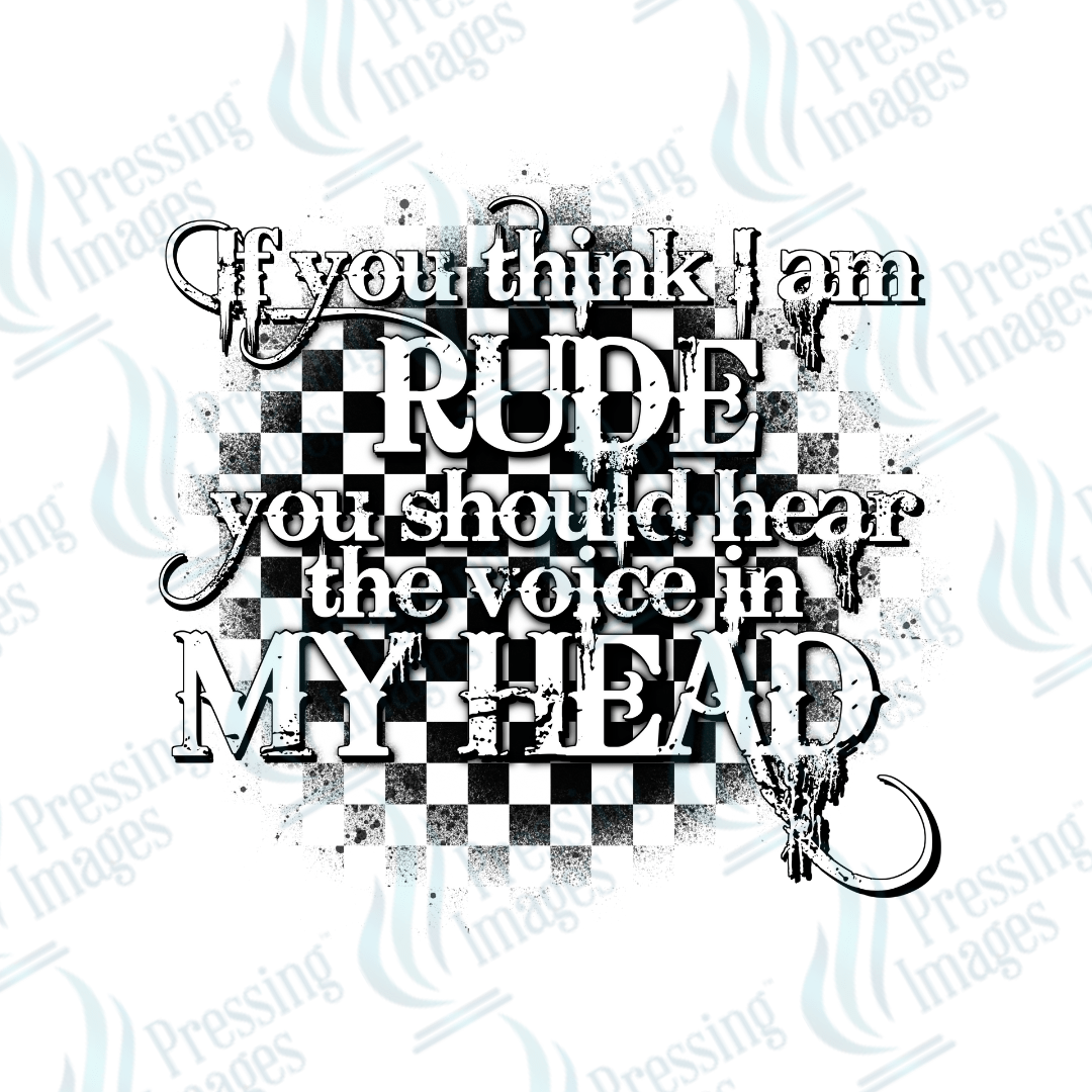 UVD 2692 If You Think I'm Rude - Pressing Images