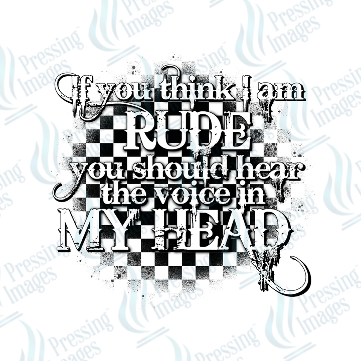 UVD 2692 If You Think I'm Rude - Pressing Images