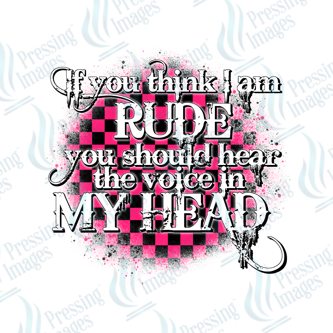 UVD 2692 If You Think I'm Rude - Pressing Images