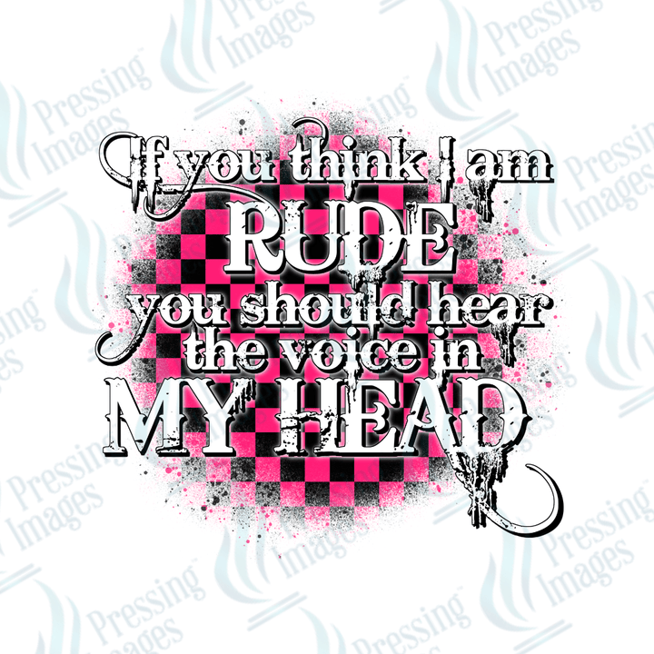 UVD 2692 If You Think I'm Rude - Pressing Images