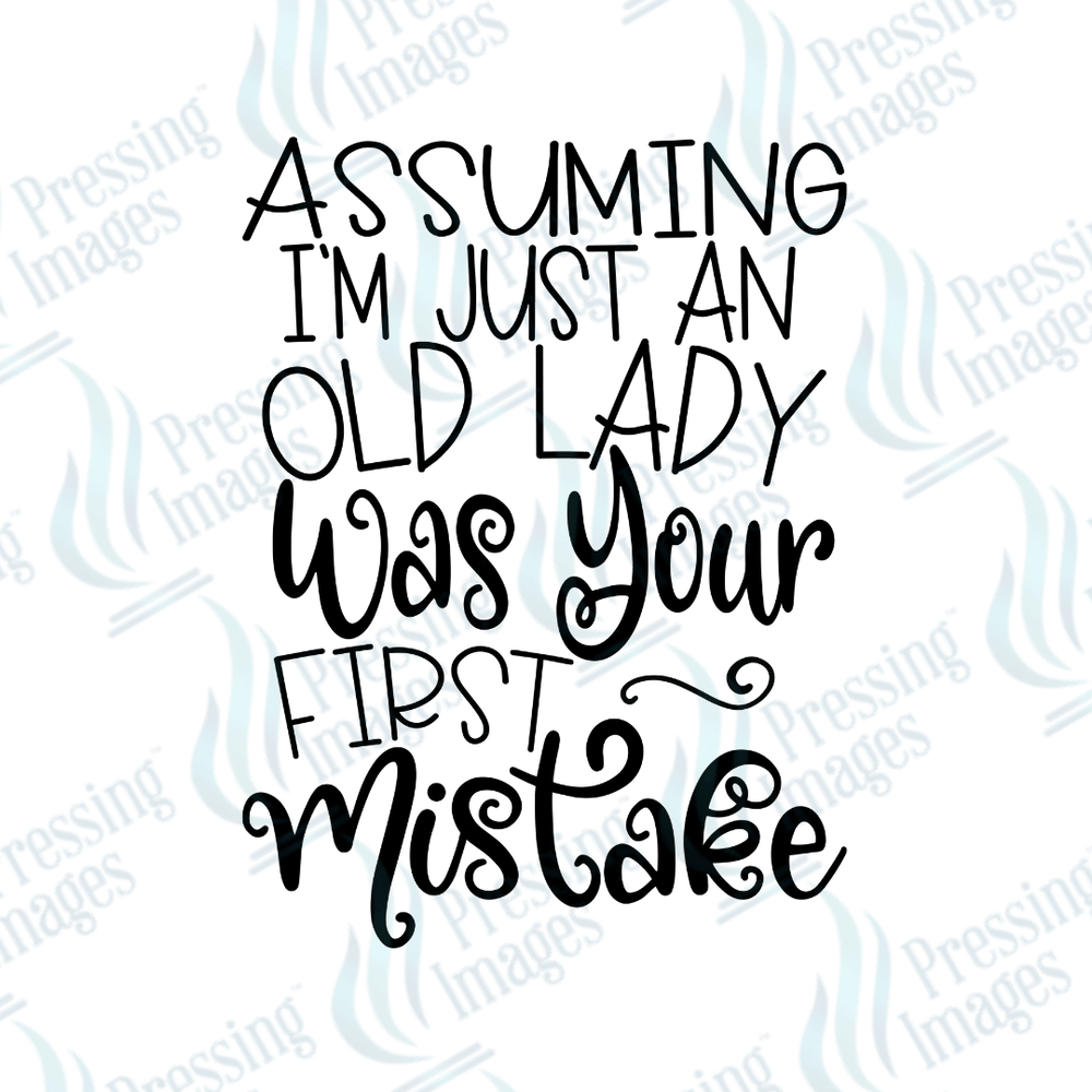 UVD 2708 Assuming I'm Just An Old Lady - Pressing Images