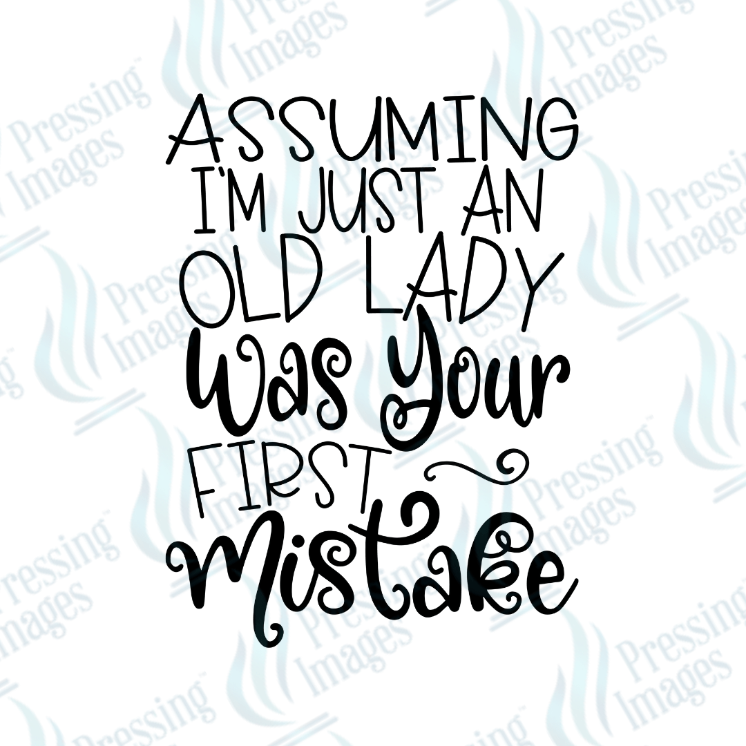 UVD 2708 Assuming I'm Just An Old Lady - Pressing Images