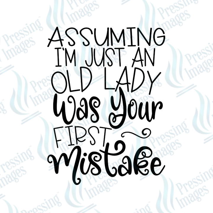 UVD 2708 Assuming I'm Just An Old Lady - Pressing Images