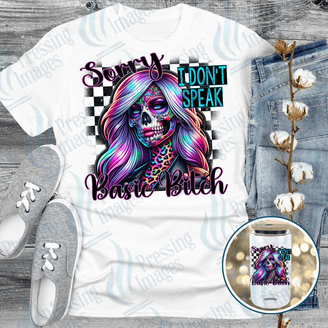 UVD 2747 Sorry I Don't Speak Basic Bitch - Pressing Images