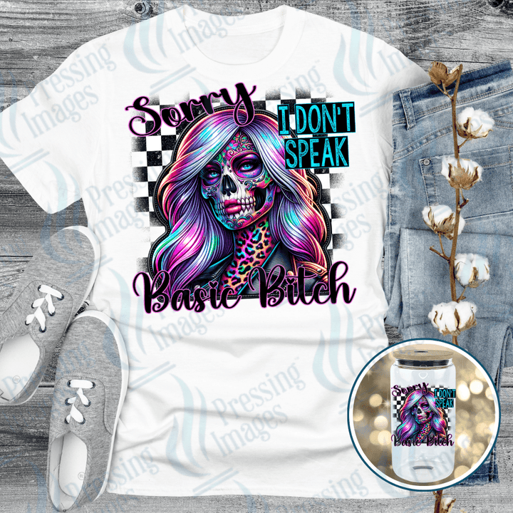 UVD 2747 Sorry I Don't Speak Basic Bitch - Pressing Images