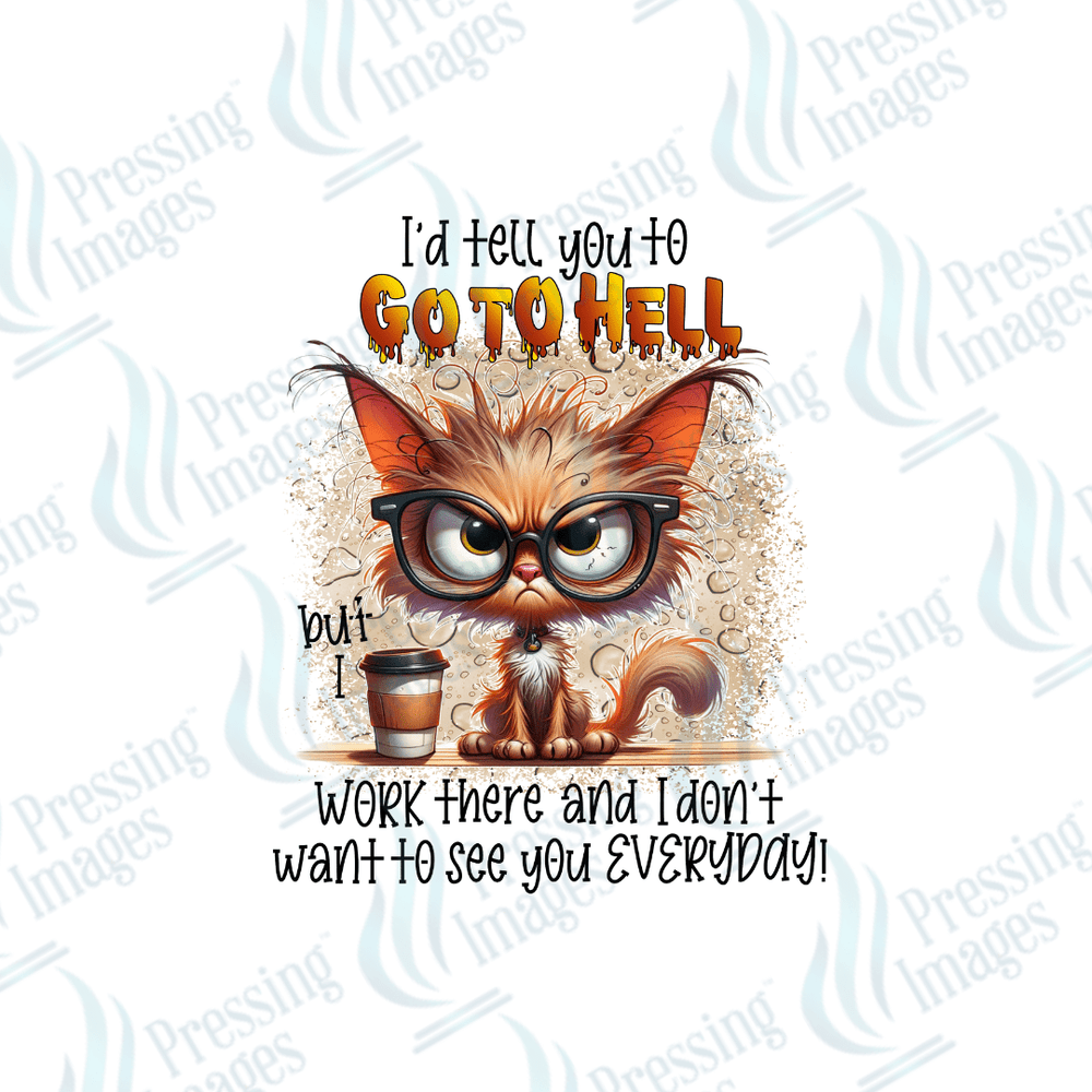 UVD 2757 I'd Tell You To Go To Hell - Pressing Images