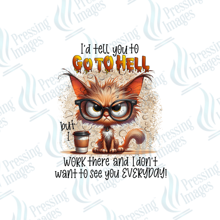UVD 2757 I'd Tell You To Go To Hell - Pressing Images