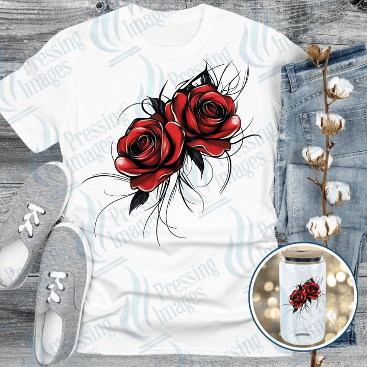 UVD 6460 Two Roses - Pressing Images