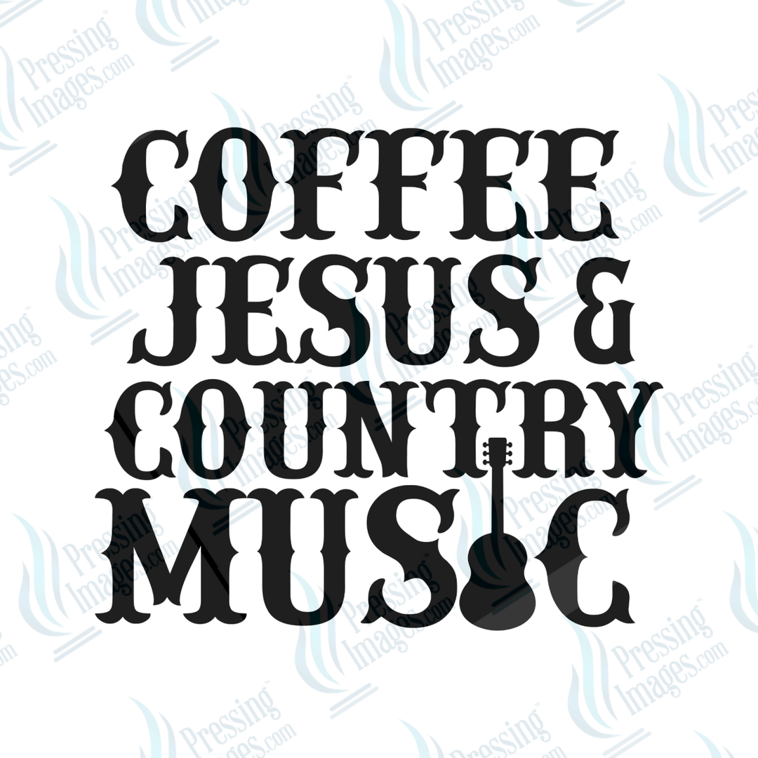UVD 6510 Coffee Jesus and Country Music - Pressing Images