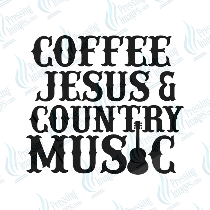 UVD 6510 Coffee Jesus and Country Music - Pressing Images