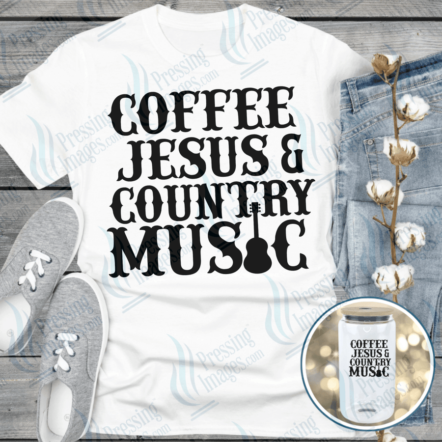 UVD 6510 Coffee Jesus and Country Music - Pressing Images
