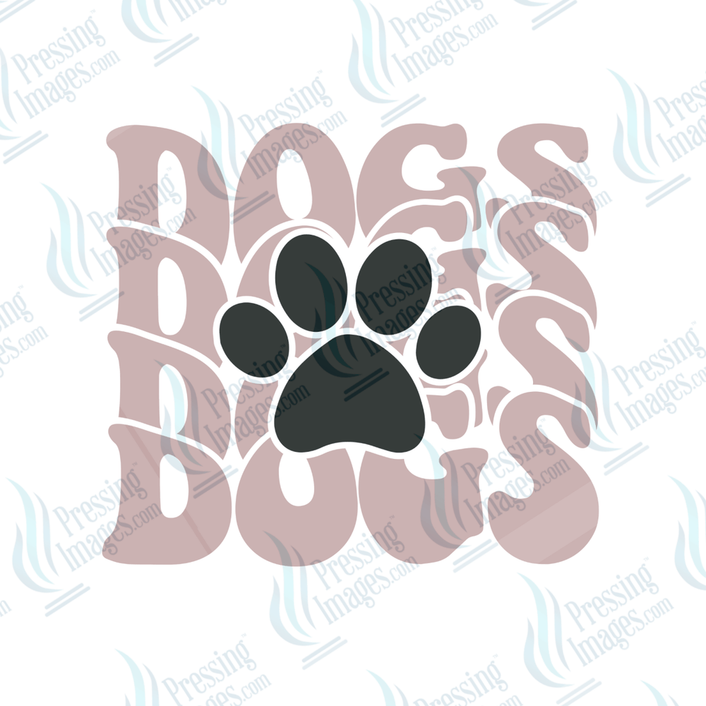 UVD 6511 Dogs Paw Wavy - Pressing Images