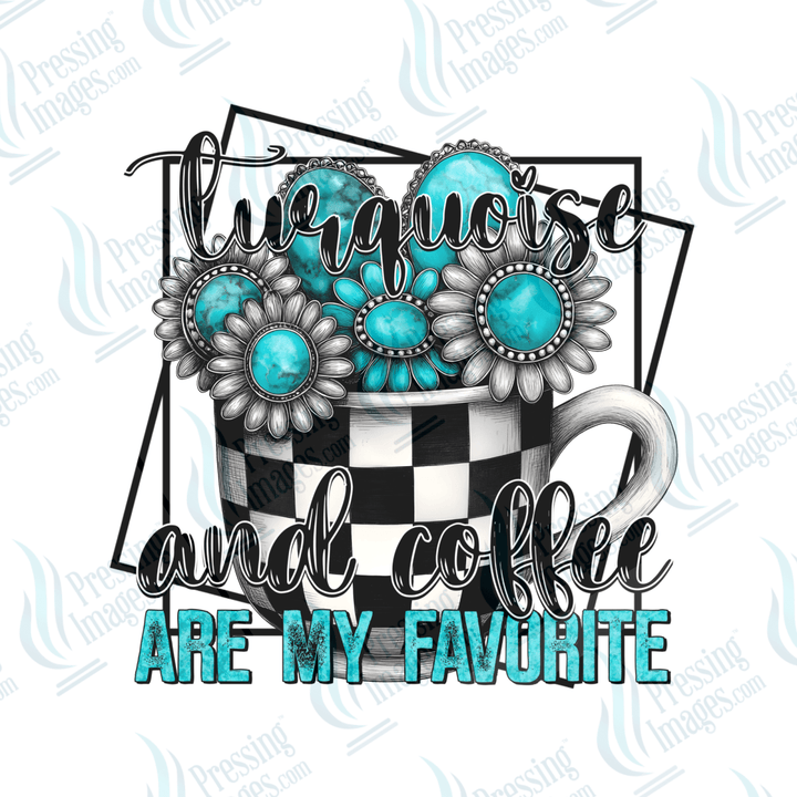 UVD 6519 Turquois and Coffee - Pressing Images