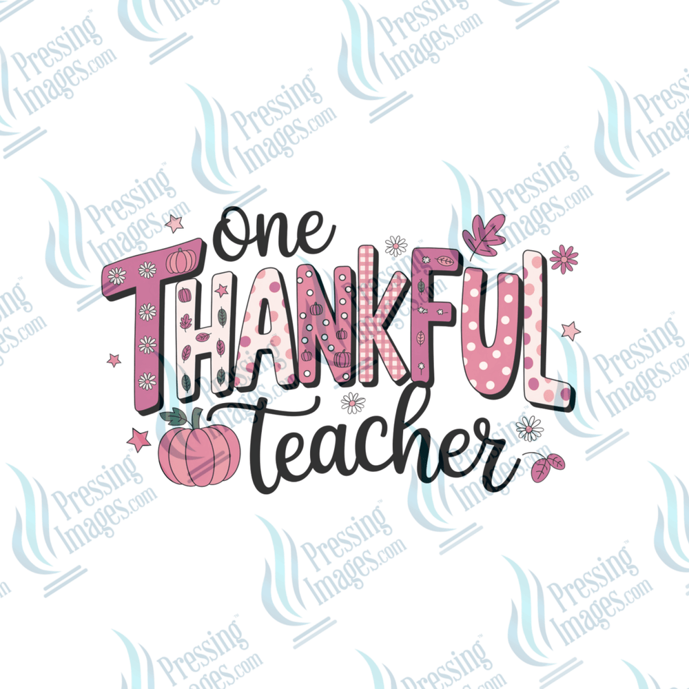 UVD 6555 One Thankful Teacher - Pressing Images