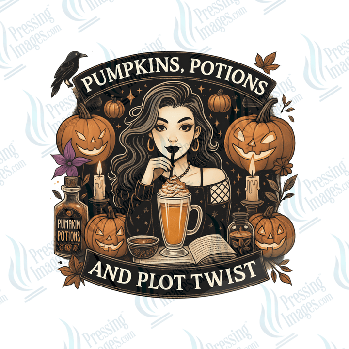 UVD 6572 Pumpkin Potions and Plot Twists - Pressing Images