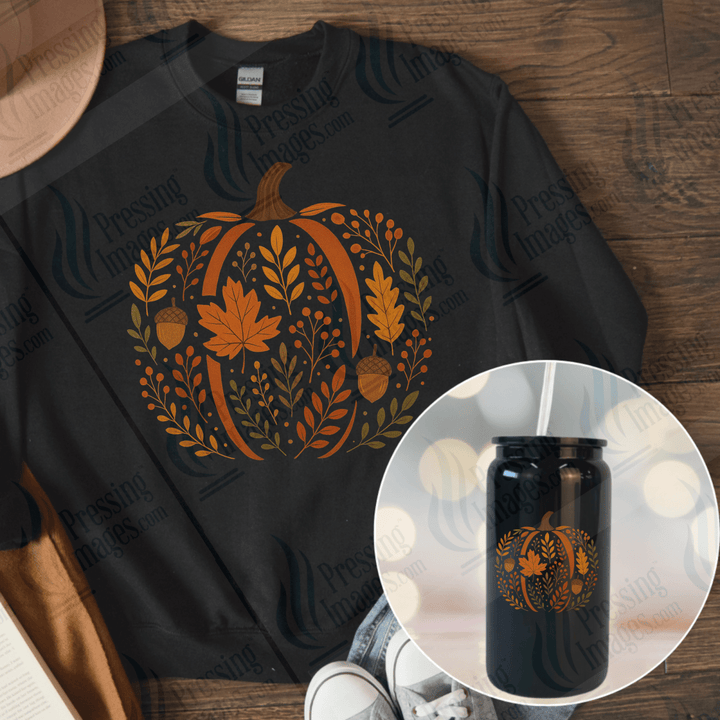 UVD 6596 Chinoiserie Pumpkin - Pressing Images