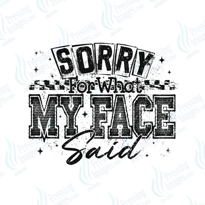 UVD 6602 My Face - Pressing Images