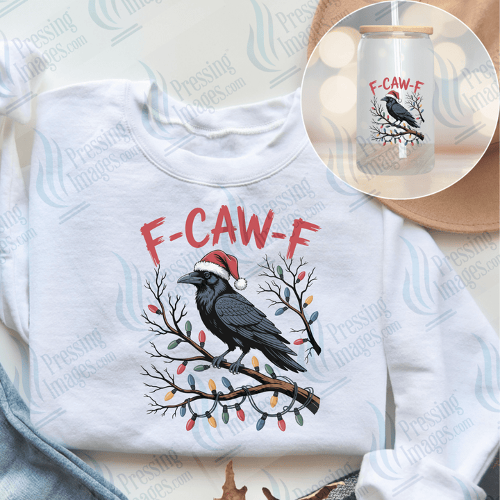 UVD 6605 F Caw F Christmas Raven - Pressing Images