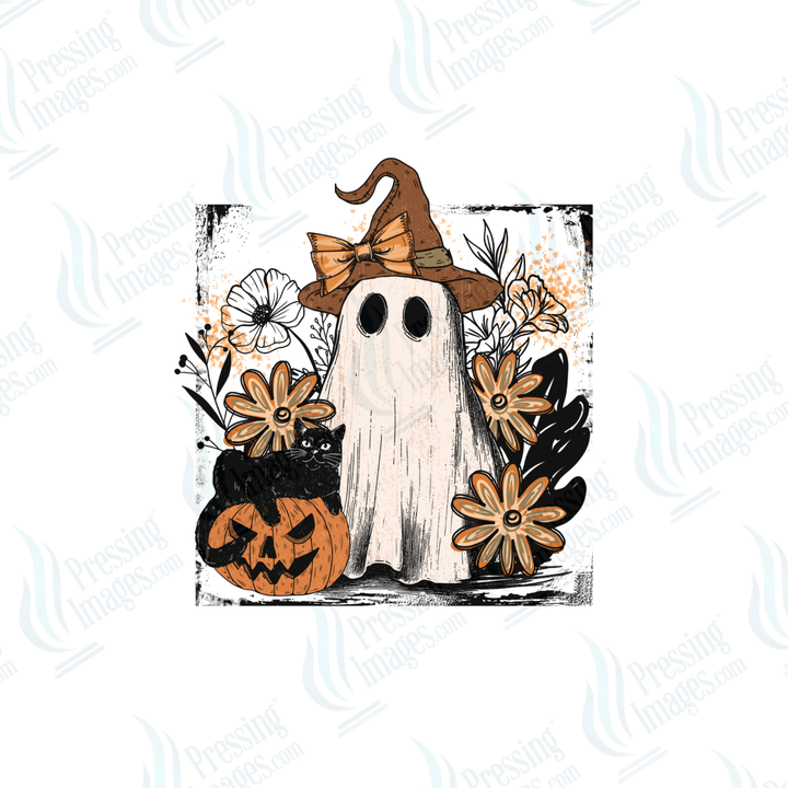 UVD 6606 Grunge Floral Ghost - Pressing Images