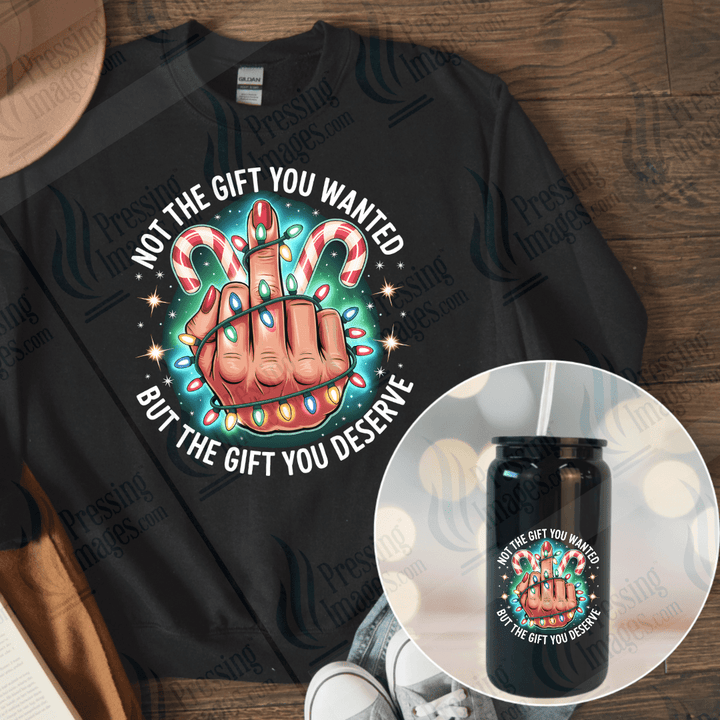 UVD 6629 Funny Christmas Middle Finger - Pressing Images