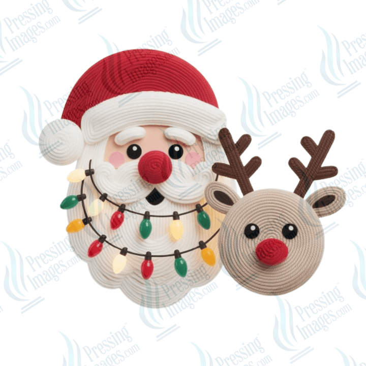 UVD 6632 Santa and Reindeer - Pressing Images