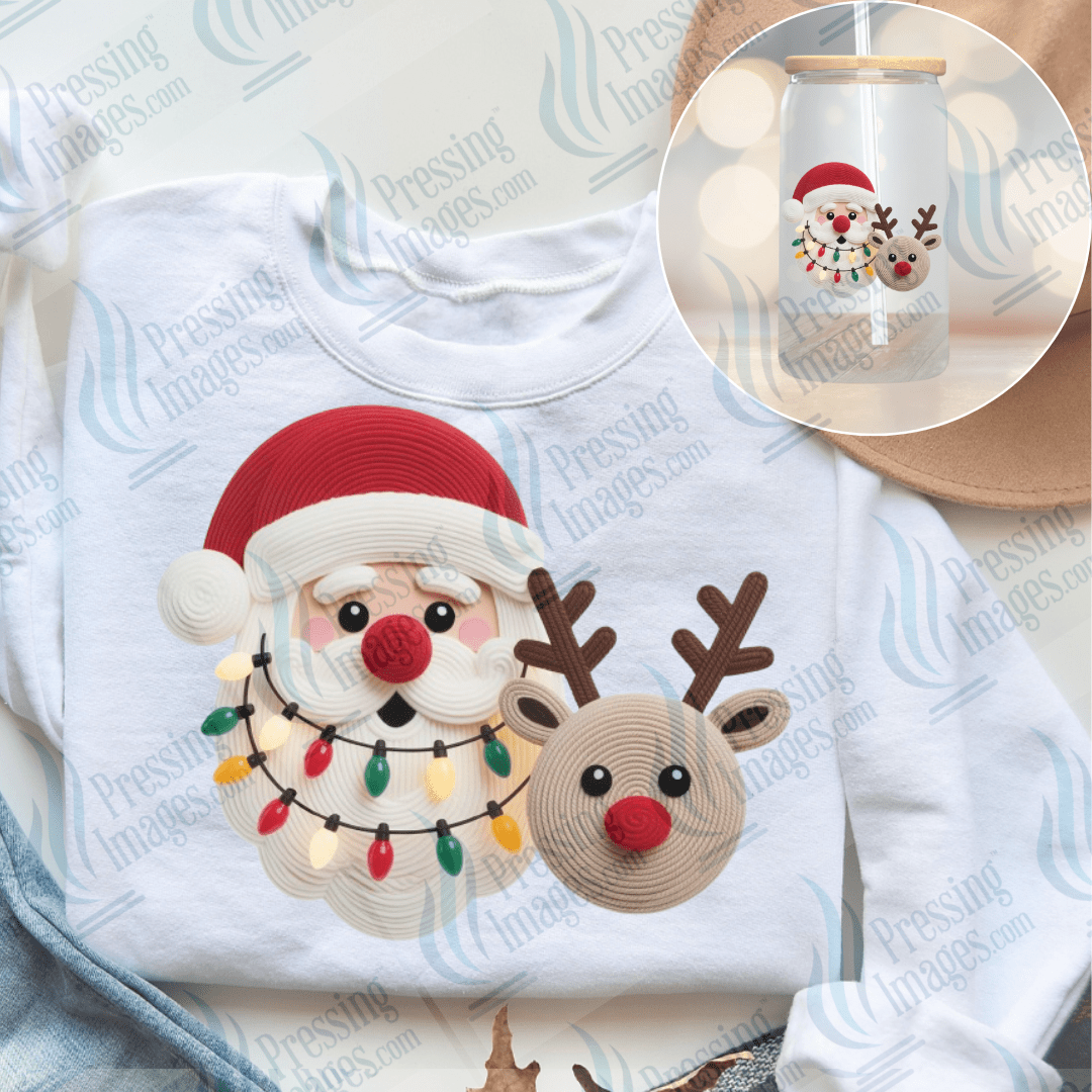 UVD 6632 Santa and Reindeer - Pressing Images