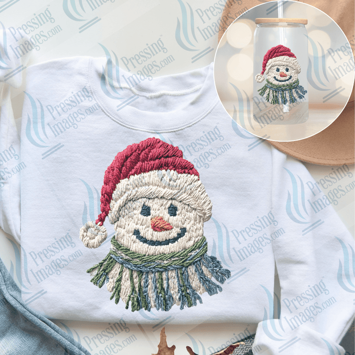 UVD 6661 Yarn Snowman - Pressing Images