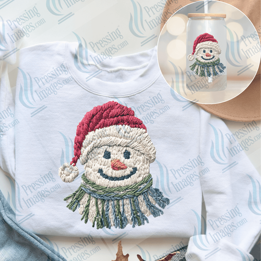 UVD 6661 Yarn Snowman - Pressing Images