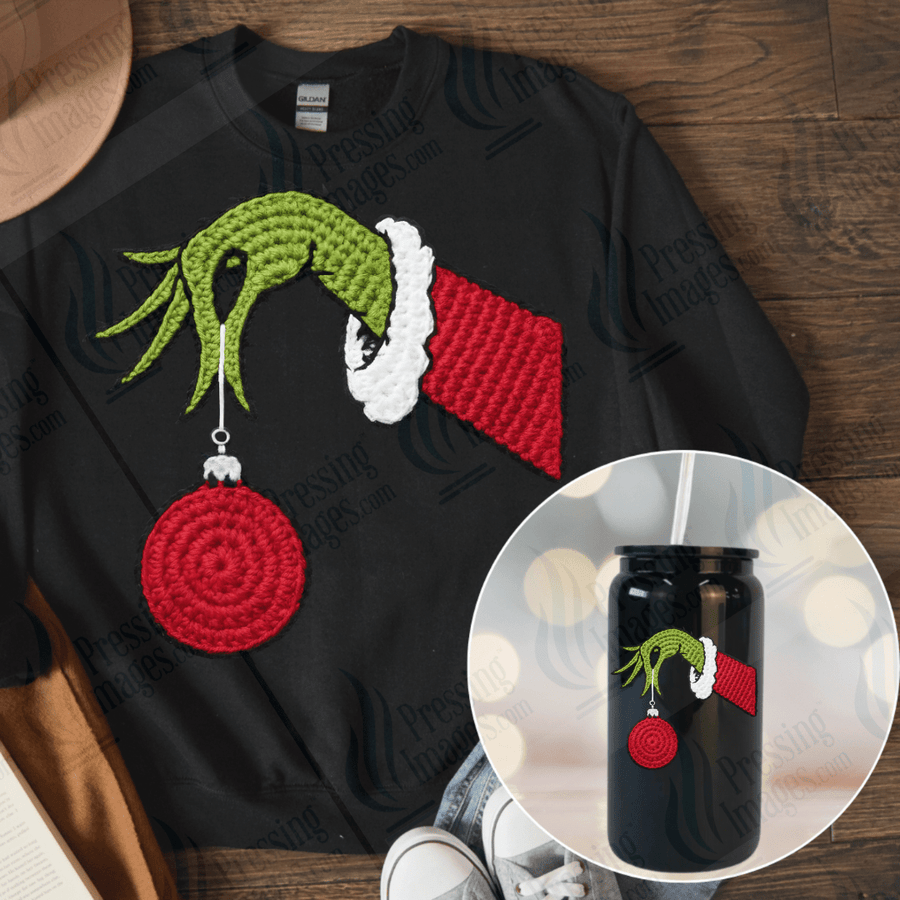 UVD 6664 Yarn Christmas Hand - Pressing Images