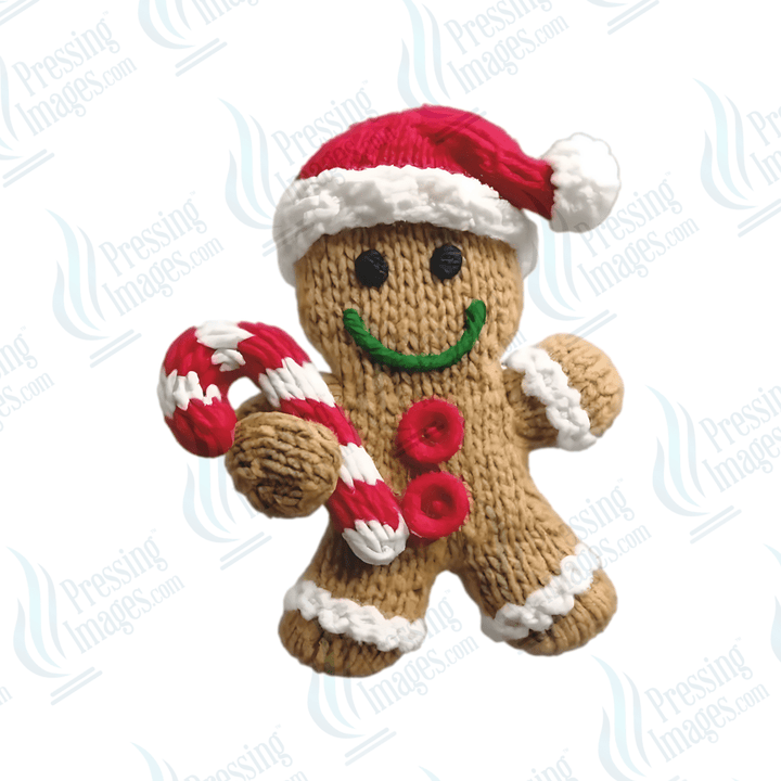 UVD 6665 Yarn Gingerbread Man - Pressing Images