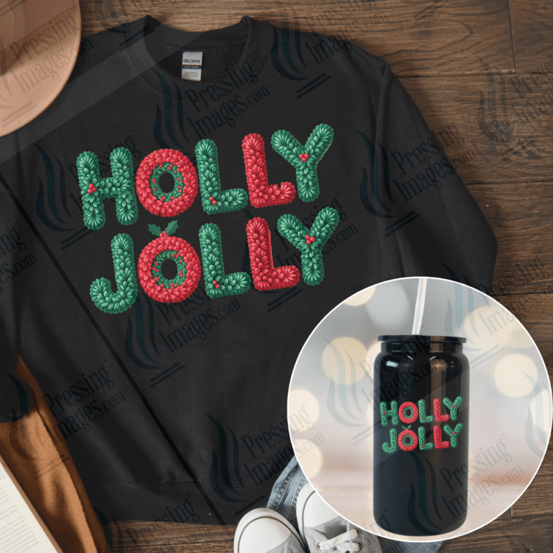 UVD 6668 Yarn Holly Jolly - Pressing Images