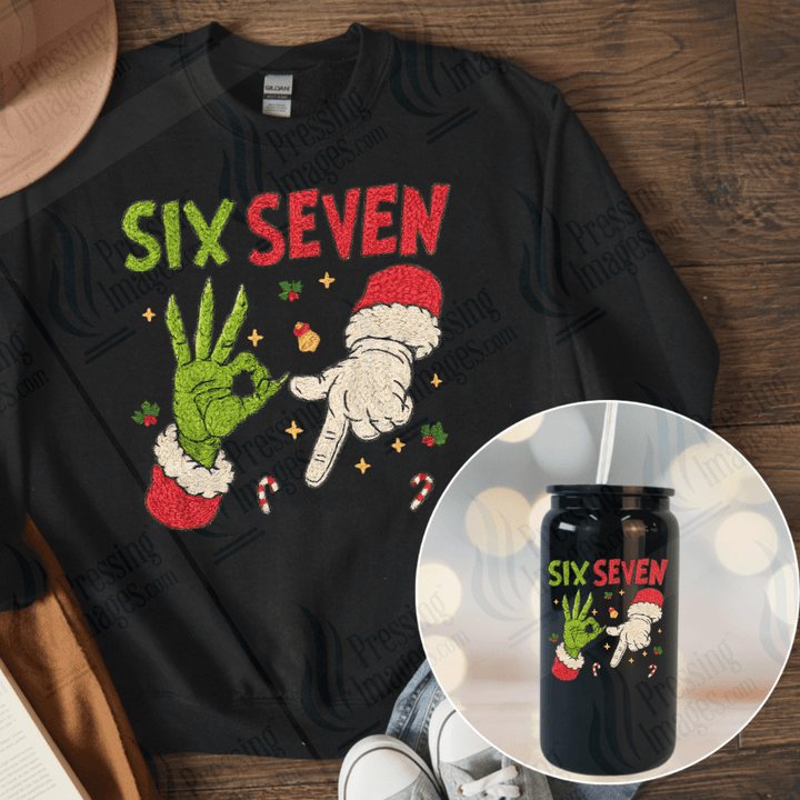 UVD 6672 Yarn Christmas 6 - 7 Hands - Pressing Images