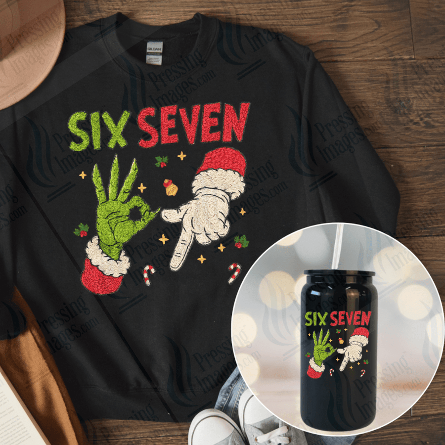 UVD 6672 Yarn Christmas 6 - 7 Hands - Pressing Images