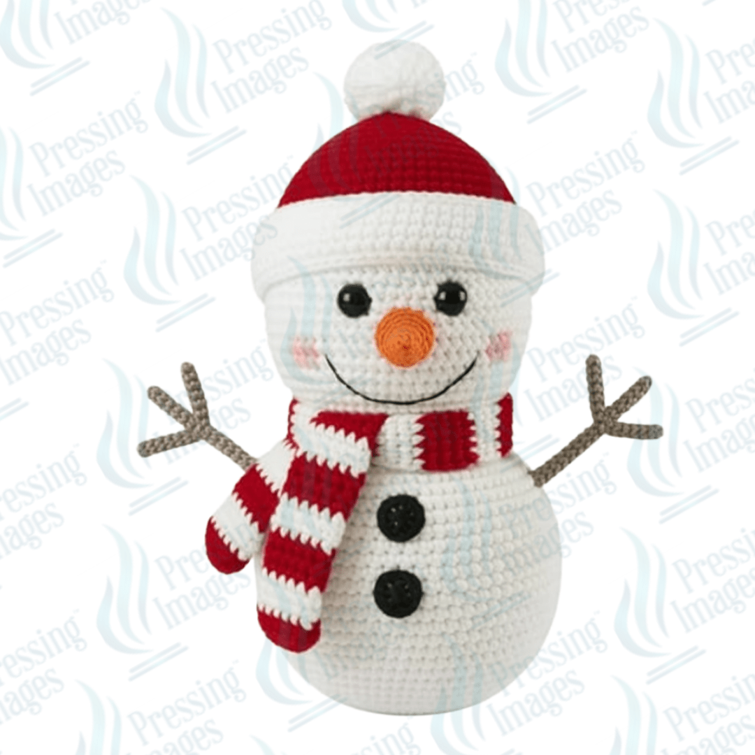UVD 6677 Yarn Snowman - Pressing Images