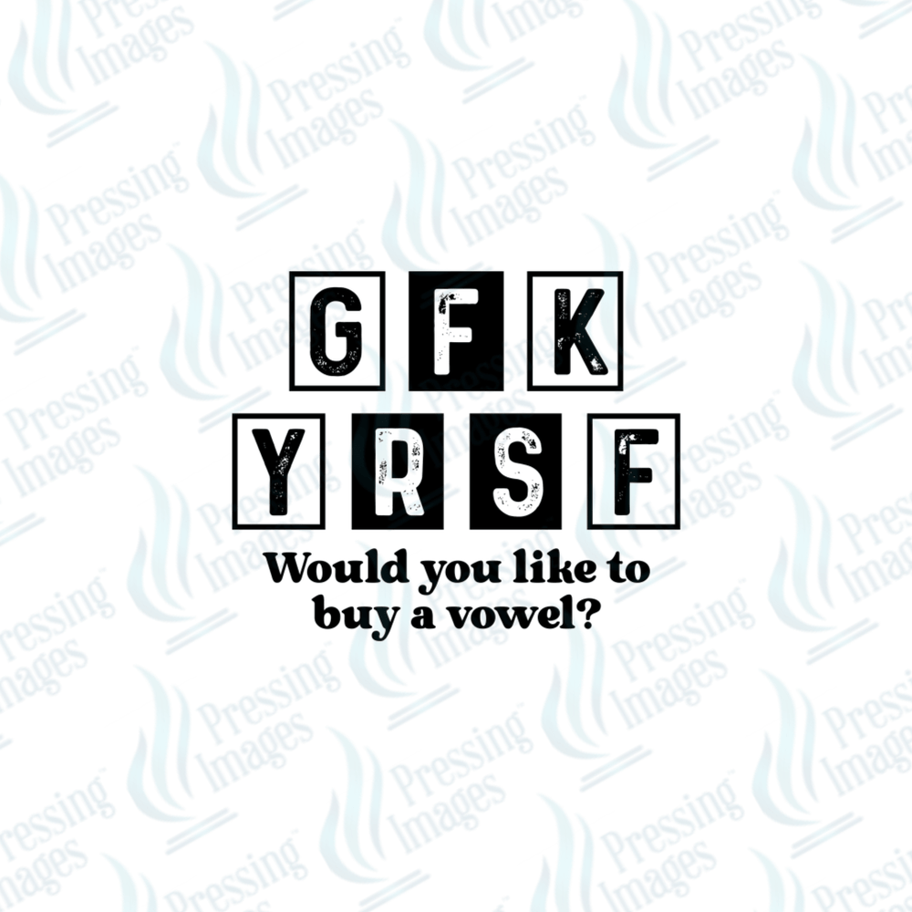 UVD 6689 Would You Like To Buy A Vowel - Pressing Images